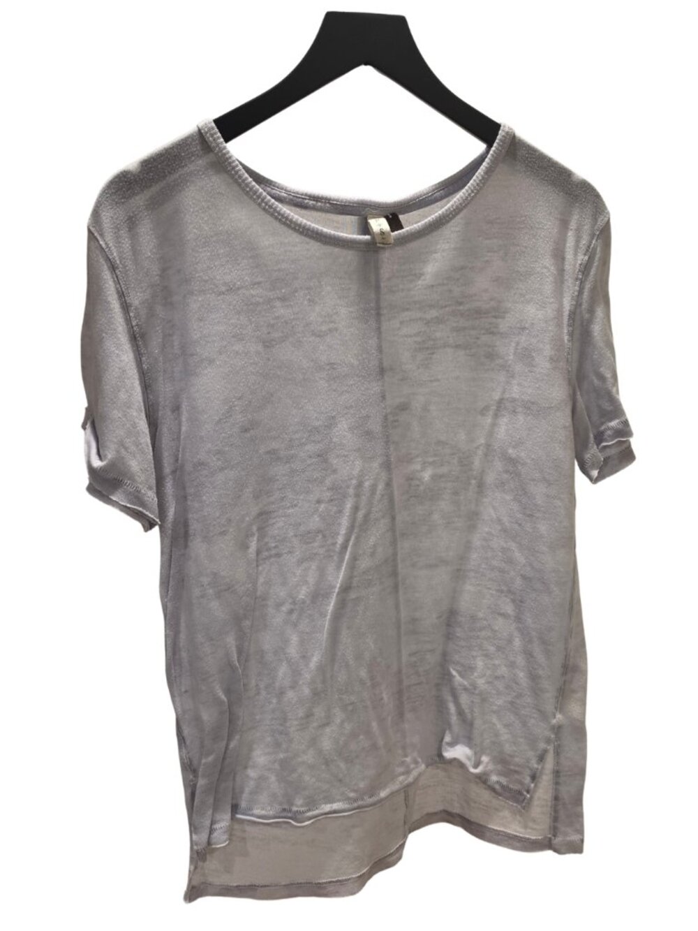 Free People We The Free Grey Lavender Boho Oversized Blouse Top Size Petite Smal